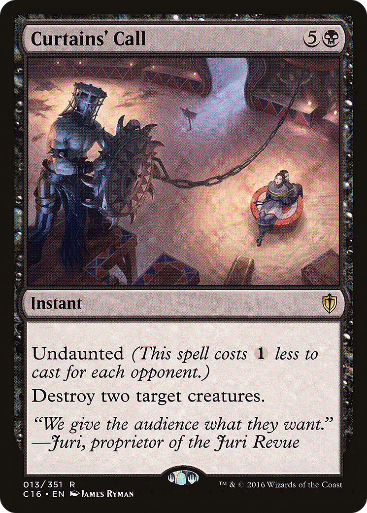 Image of Curtains' Call [Commander 2016]