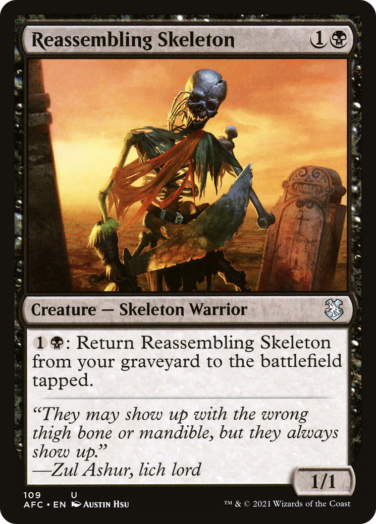 Image of Reassembling Skeleton [Dungeons & Dragons: Adventures in the Forgotten Realms Commander]