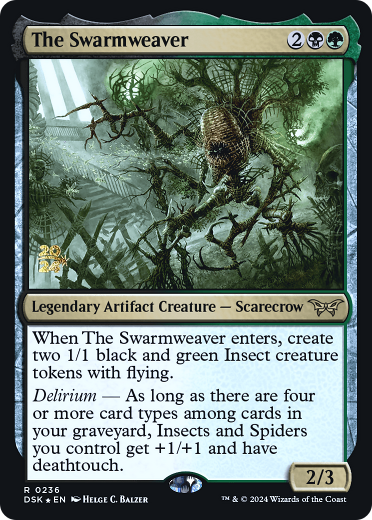 Image of The Swarmweaver (0236) [Duskmourn: House of Horror Prerelease Promos]