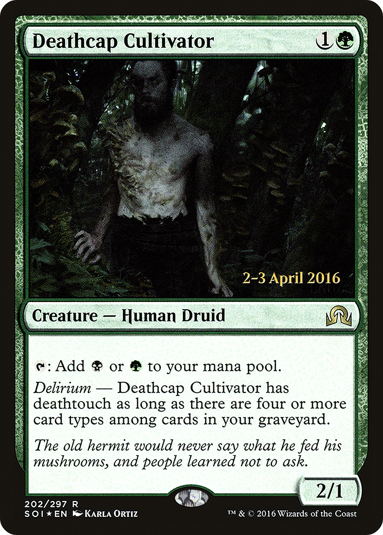Image of Deathcap Cultivator [Shadows over Innistrad Prerelease Promos]