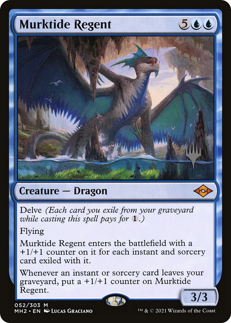 Image of Murktide Regent (Promo Pack) [Murders at Karlov Manor Promos]