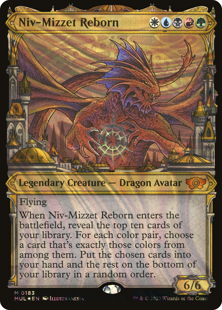Image of Niv-Mizzet Reborn (Halo Foil) [Multiverse Legends]