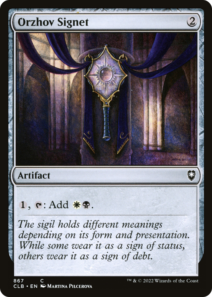 Image of Orzhov Signet [Commander Legends: Battle for Baldur's Gate]