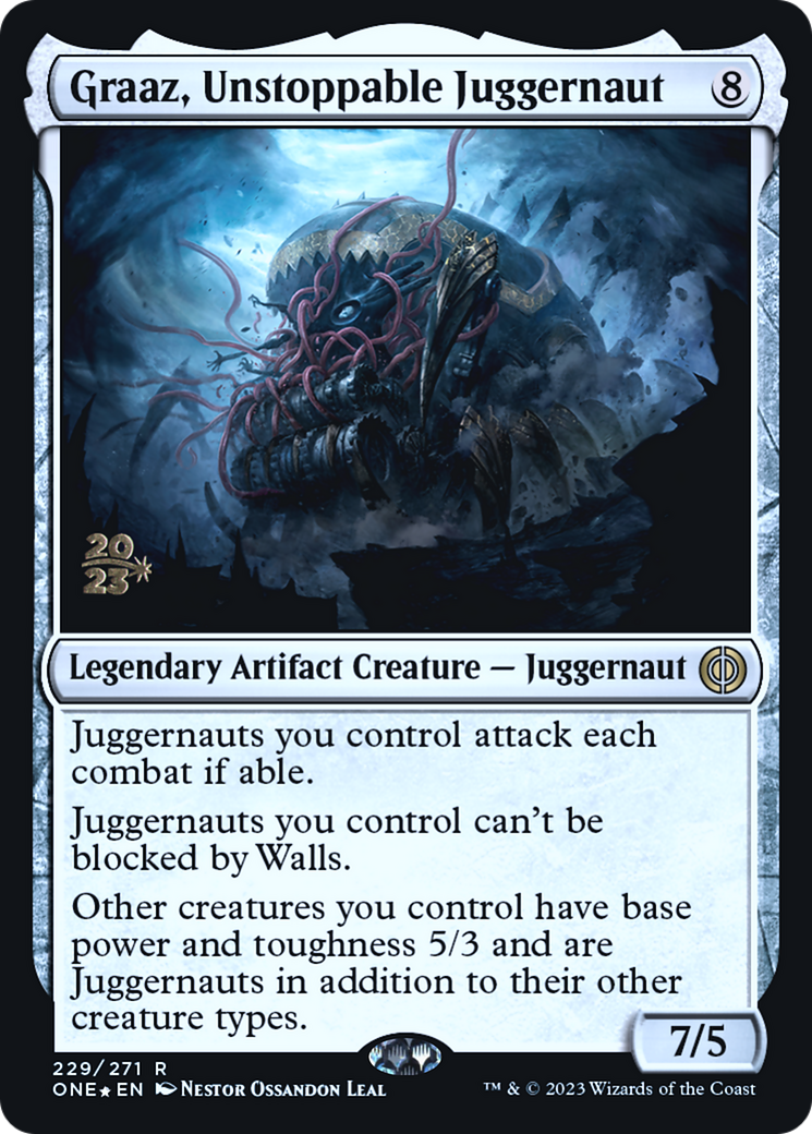 Image of Graaz, Unstoppable Juggernaut [Phyrexia: All Will Be One Prerelease Promos]