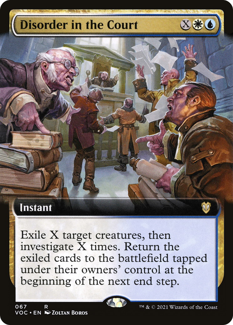 Image of Disorder in the Court (Extended Art) [Innistrad: Crimson Vow Commander]