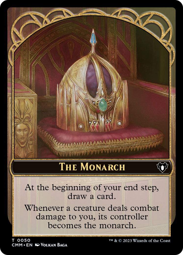Image of Copy (54) // The Monarch Double-Sided Token [Commander Masters Tokens]