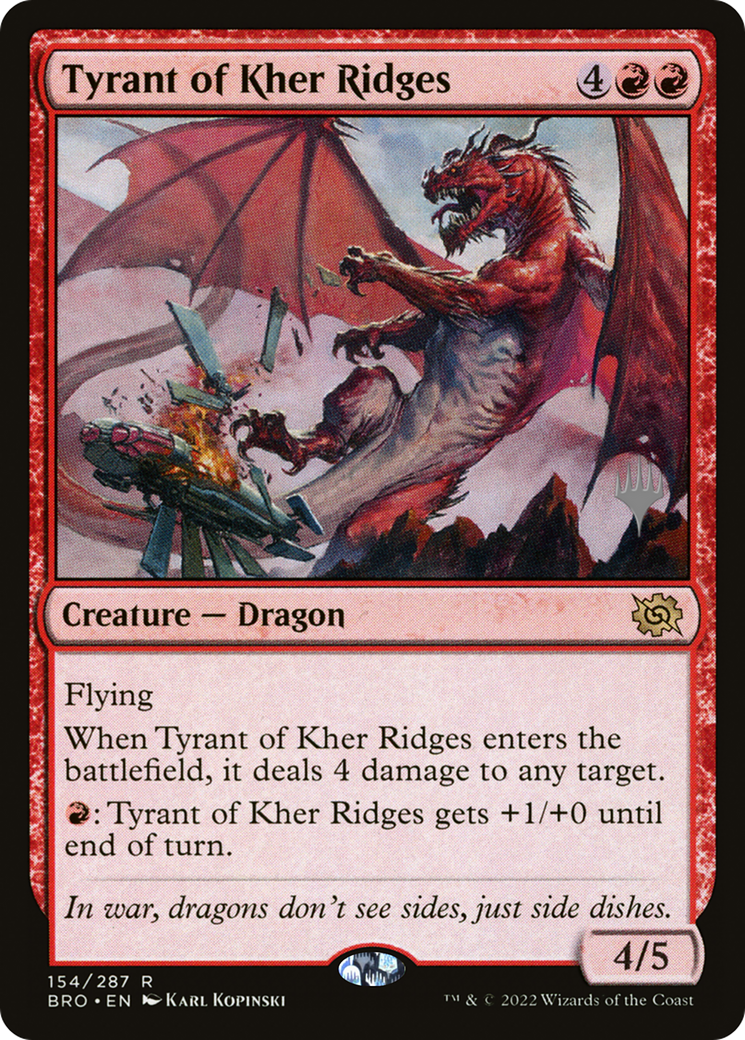 Image of Tyrant of Kher Ridges (Promo Pack) [The Brothers' War Promos]
