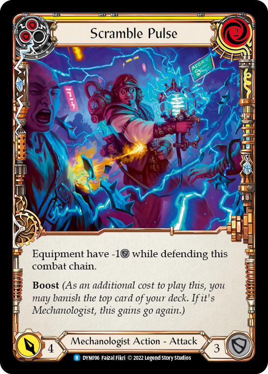Image of Scramble Pulse (Yellow) [DYN096] (Dynasty)  Rainbow Foil
