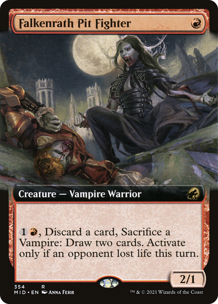 Image of Falkenrath Pit Fighter (Extended Art) [Innistrad: Midnight Hunt]