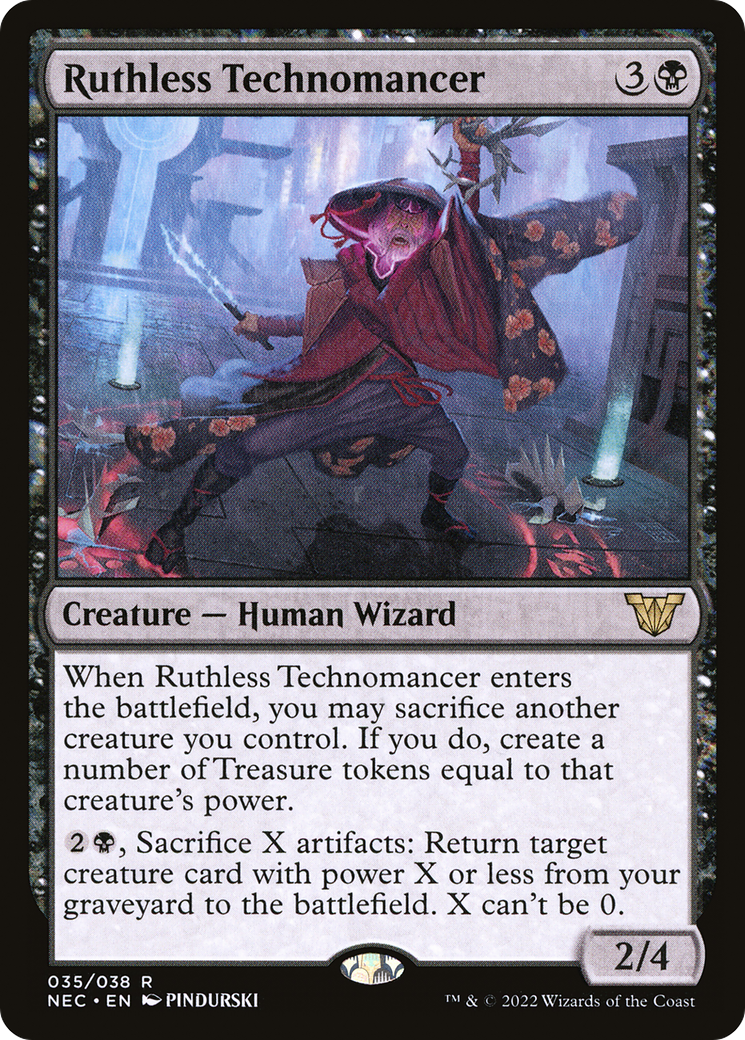 Image of Ruthless Technomancer [Kamigawa: Neon Dynasty Commander]