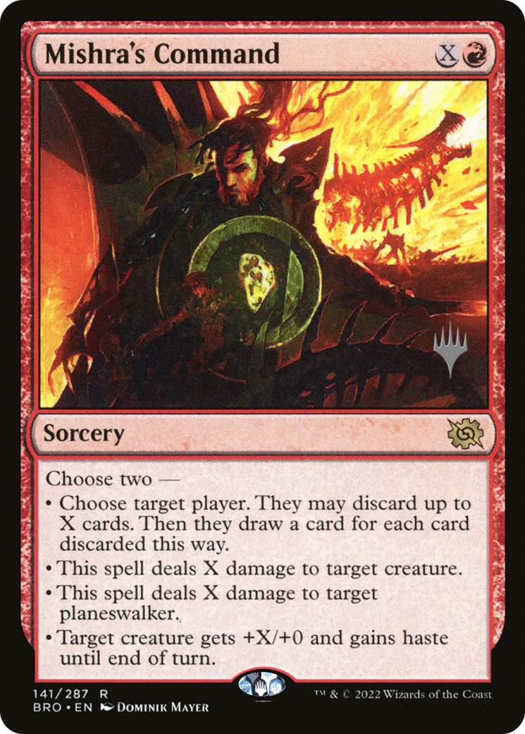 Image of Mishra's Command (Promo Pack) [The Brothers' War Promos]