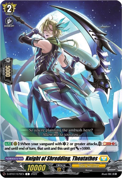 Image of Knight of Shredding, Theutathes (D-BT07/079EN) [Raging Flames Against Emerald Storm]