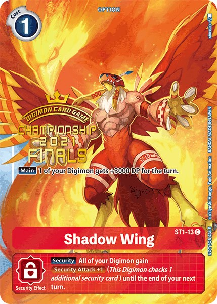 Image of Shadow Wing [ST1-13] (2021 Championship Finals Tamer's Evolution Pack) [Starter Deck: Gaia Red Promos]