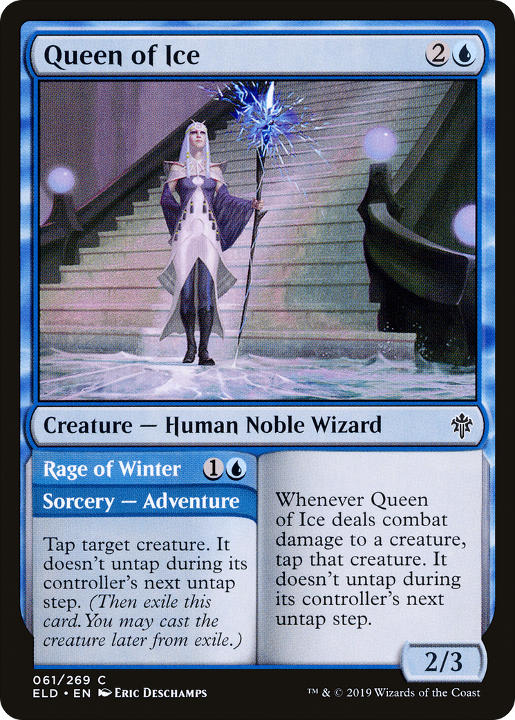 Image of Queen of Ice // Rage of Winter [Throne of Eldraine]