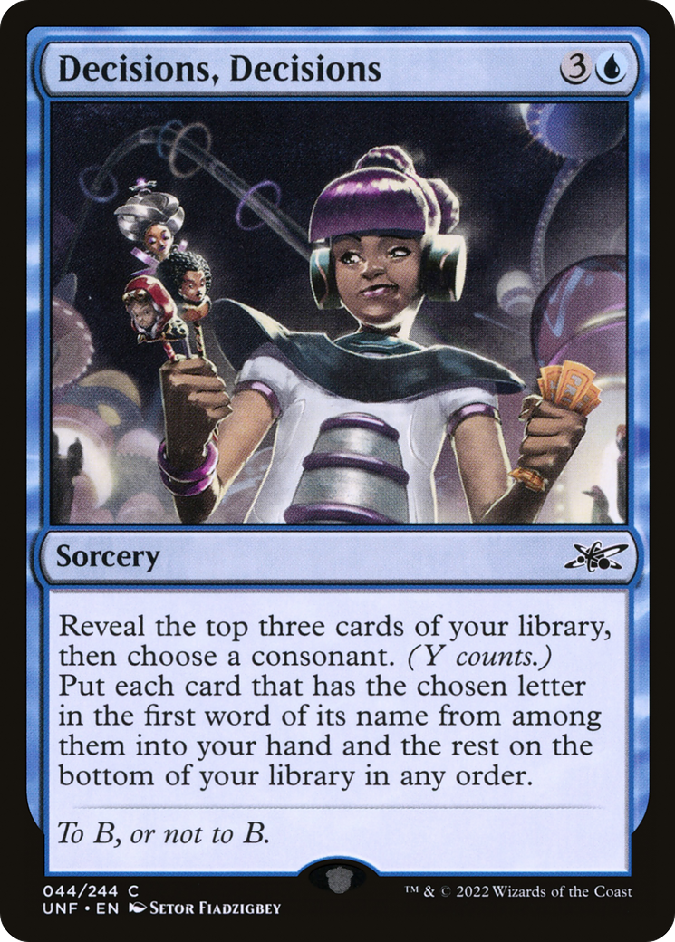 Image of Decisions, Decisions [Unfinity]