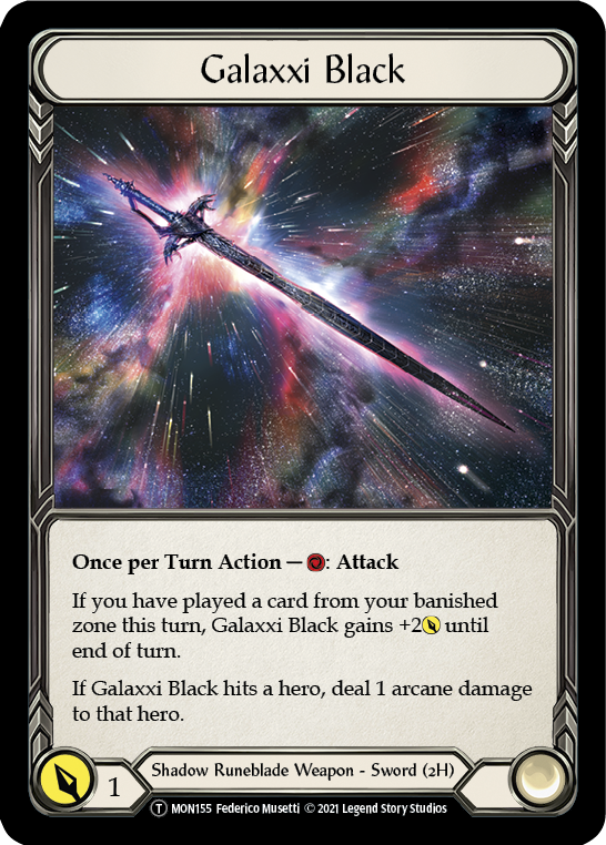 Image of Chane // Galaxxi Black [U-MON154 // U-MON155] (Monarch Unlimited)  Unlimited Normal