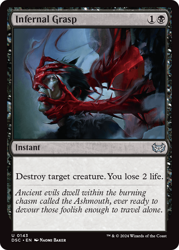 Image of Infernal Grasp [Duskmourn: House of Horror Commander]