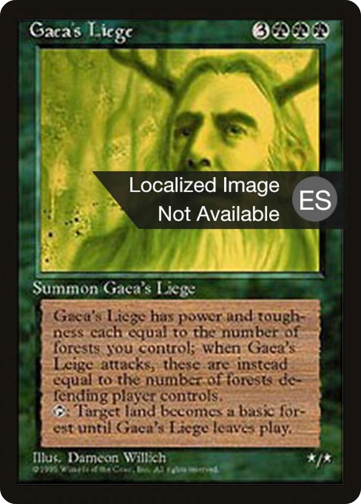 Image of Gaea's Liege [Fourth Edition (Foreign Black Border)]