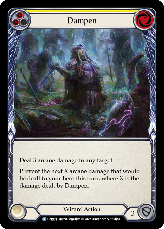 Image of Dampen (Yellow) [UPR171] (Uprising)  Rainbow Foil