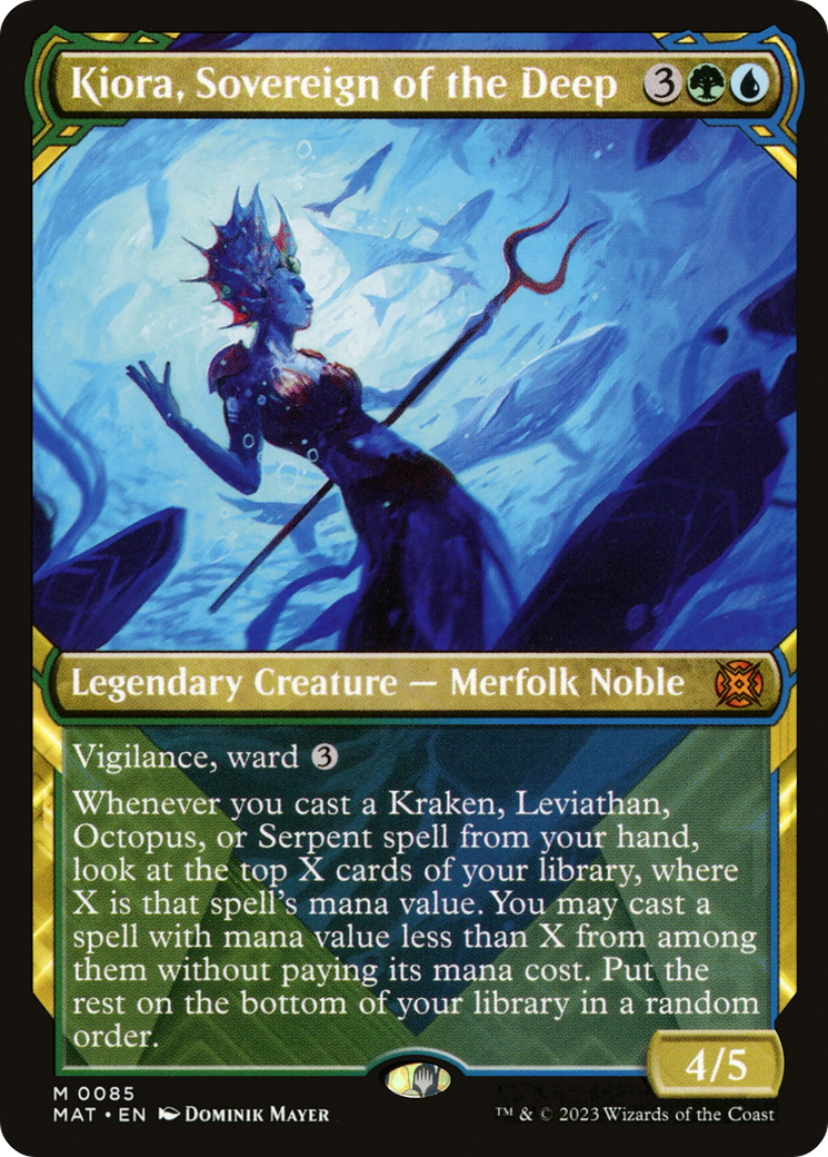 Image of Kiora, Sovereign of the Deep (Showcase) [March of the Machine: The Aftermath]