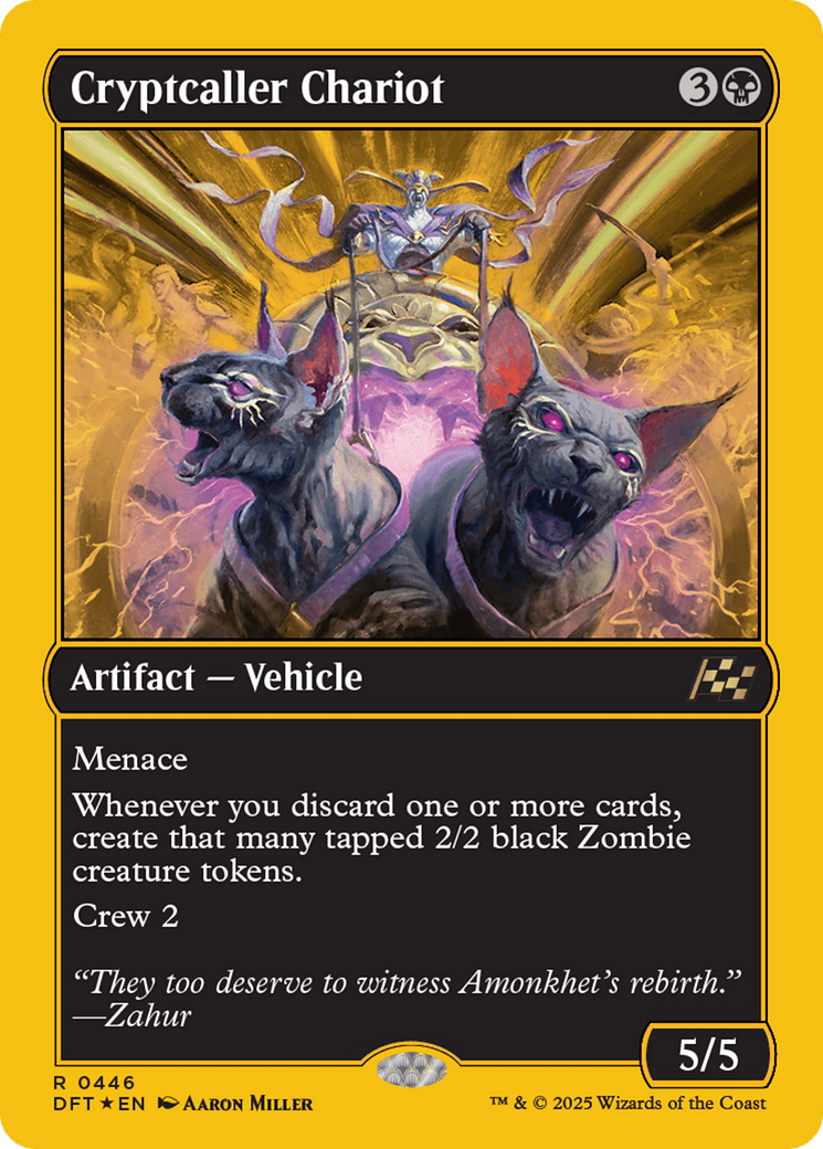 Image of Cryptcaller Chariot (First-Place Foil) [Aetherdrift]