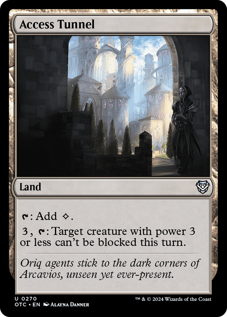 Image of Access Tunnel [Outlaws of Thunder Junction Commander]