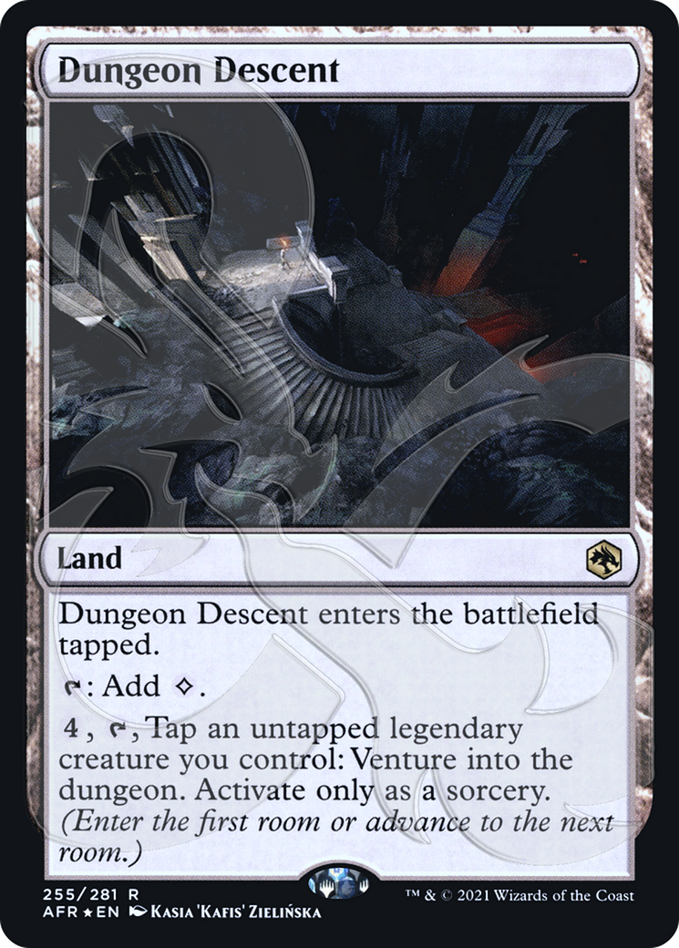 Image of Dungeon Descent (Ampersand Promo) [Dungeons & Dragons: Adventures in the Forgotten Realms Promos]