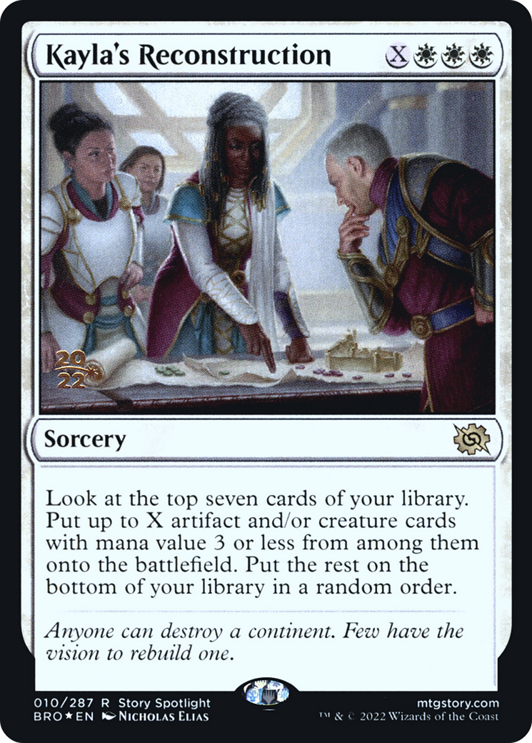 Image of Kayla's Reconstruction [The Brothers' War Prerelease Promos]