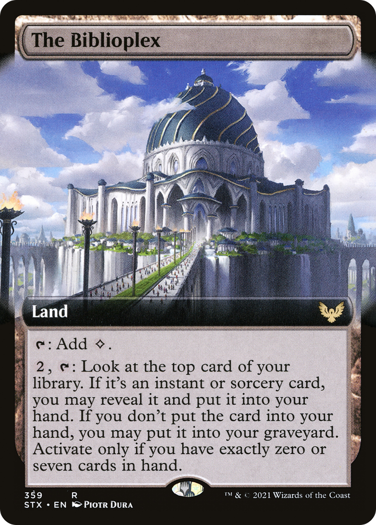 Image of The Biblioplex (Extended Art) [Strixhaven: School of Mages]