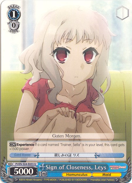 Image of Sign of Closeness, Leys (PI/EN-S04-E055 U) [Fate/kaleid liner PRISMA ILLYA DX]