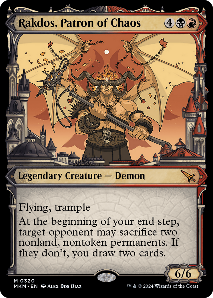 Image of Rakdos, Patron of Chaos (Showcase) (0320) [Murders at Karlov Manor]