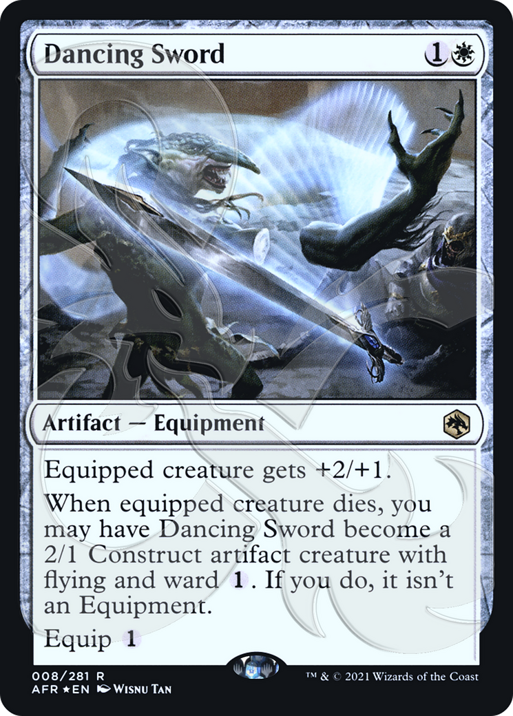Image of Dancing Sword (Ampersand Promo) [Dungeons & Dragons: Adventures in the Forgotten Realms Promos]