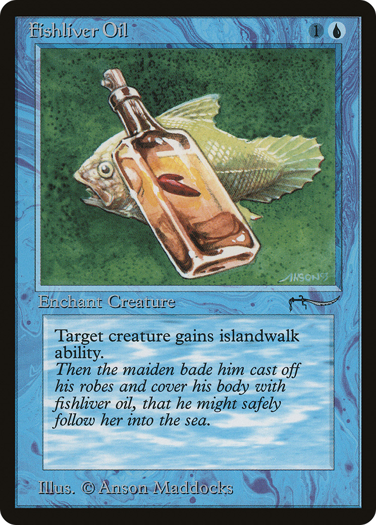 Image of Fishliver Oil (Dark Mana Cost) [Arabian Nights]