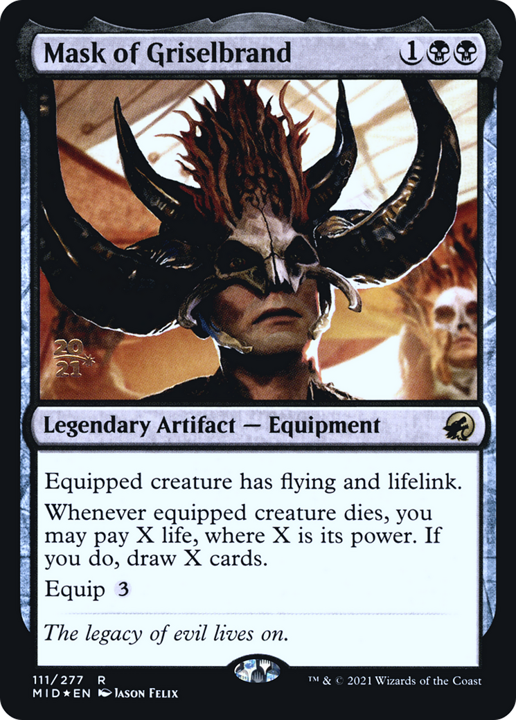 Image of Mask of Griselbrand [Innistrad: Midnight Hunt Prerelease Promos]
