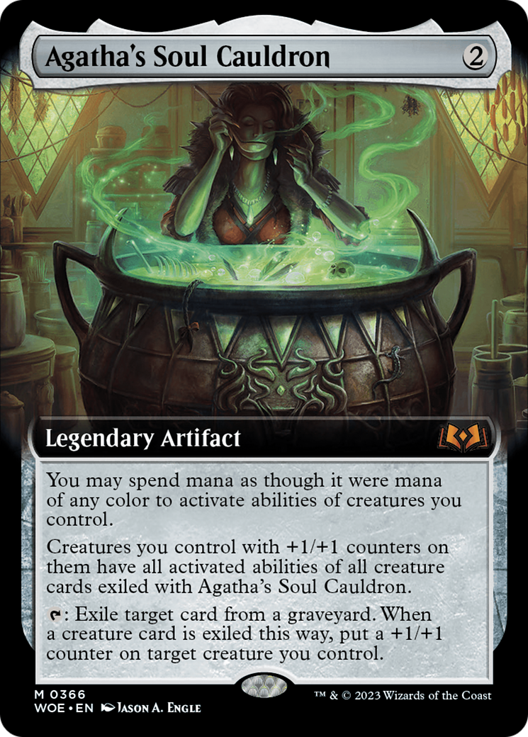Image of Agatha's Soul Cauldron (Extended Art) [Wilds of Eldraine]