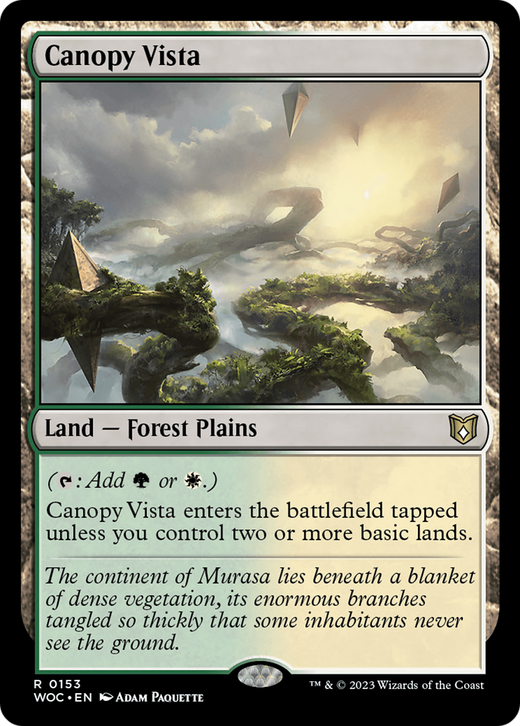 Image of Canopy Vista [Wilds of Eldraine Commander]