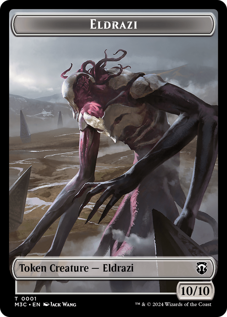 Image of Spirit (Ripple Foil) // Eldrazi Double-Sided Token [Modern Horizons 3 Commander Tokens]