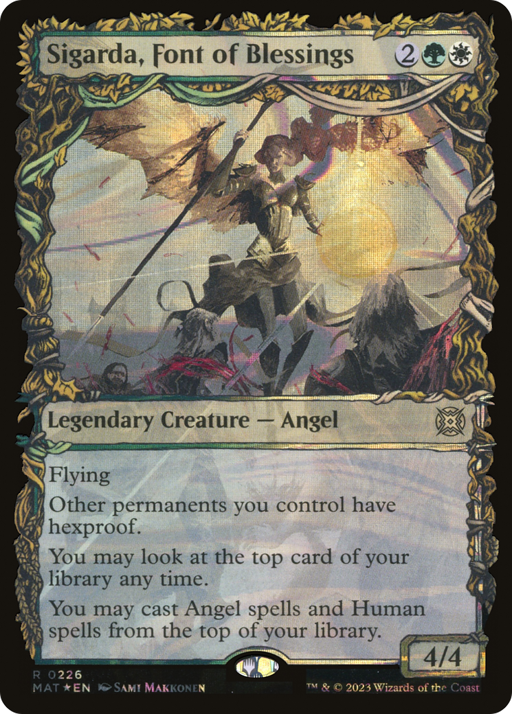 Image of Sigarda, Font of Blessings (Showcase Halo Foil) [March of the Machine: The Aftermath]