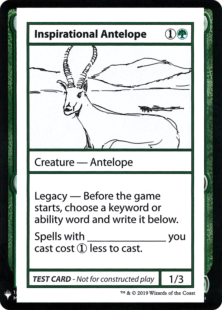 Image of Inspirational Antelope [Mystery Booster Playtest Cards]