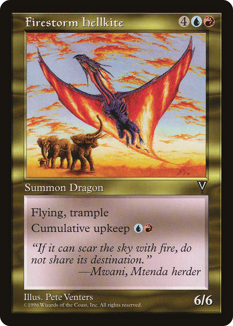 Image of Firestorm Hellkite [Visions]