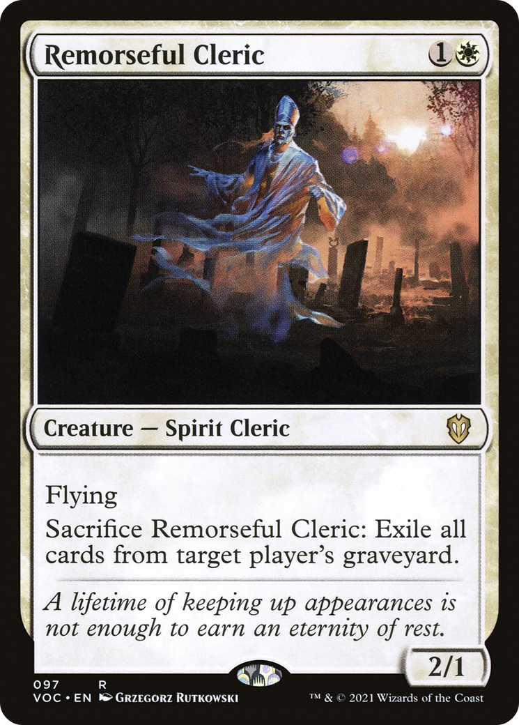 Image of Remorseful Cleric [Innistrad: Crimson Vow Commander]
