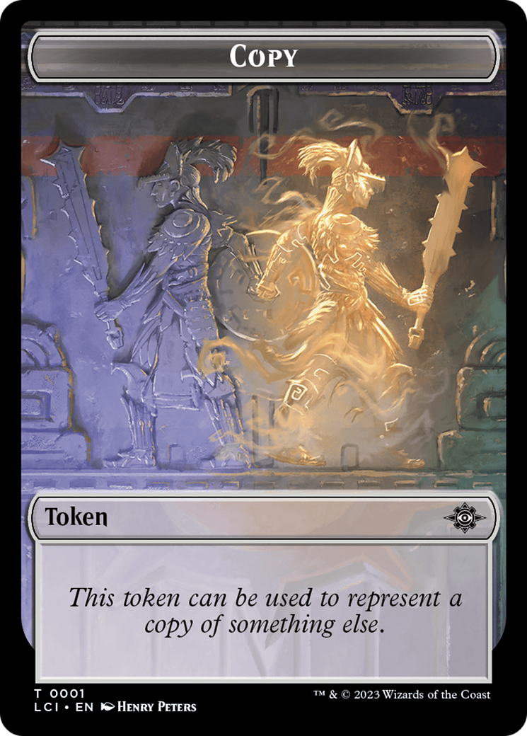 Image of Copy // Spirit Double-Sided Token [The Lost Caverns of Ixalan Tokens]
