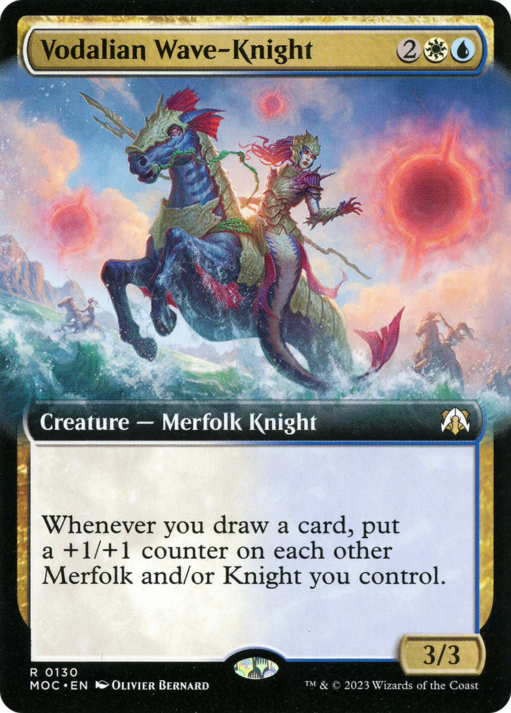 Image of Vodalian Wave-Knight (Extended Art) (MOC-130) - March of the Machine Commander: (Extended Art) Foil