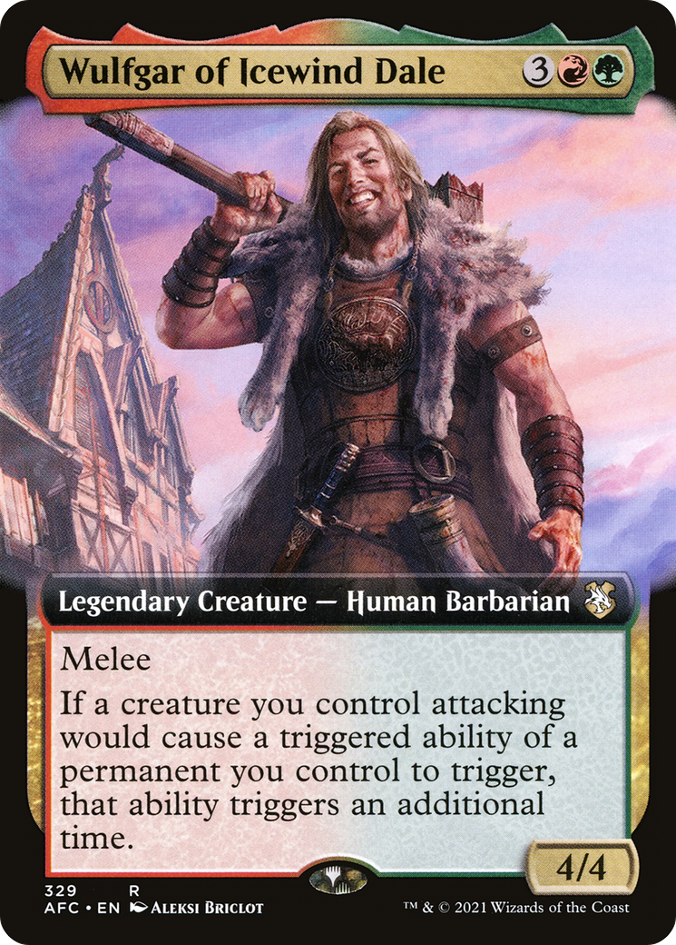 Image of Wulfgar of Icewind Dale (Extended Art) [Dungeons & Dragons: Adventures in the Forgotten Realms Commander]