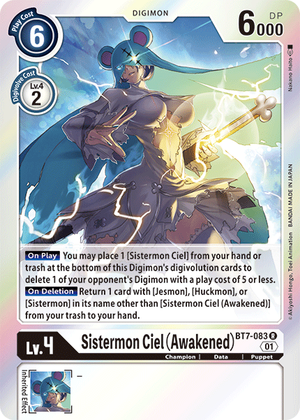 Image of Sistermon Ciel (Awakened) [BT7-083] [Next Adventure]