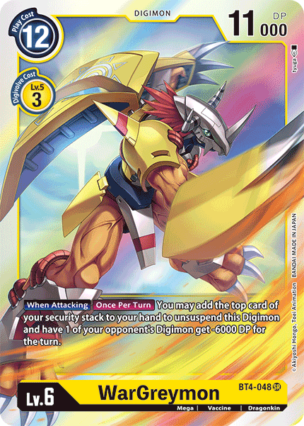 Image of WarGreymon [BT4-048] [Great Legend]