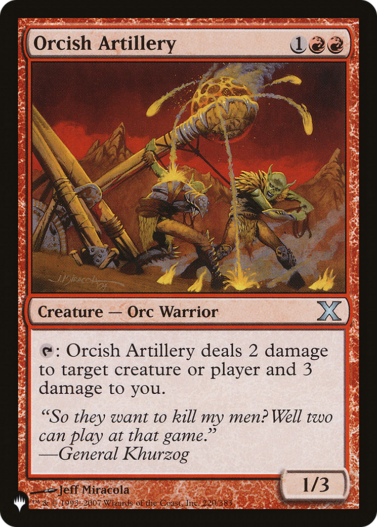 Image of Orcish Artillery [The List]