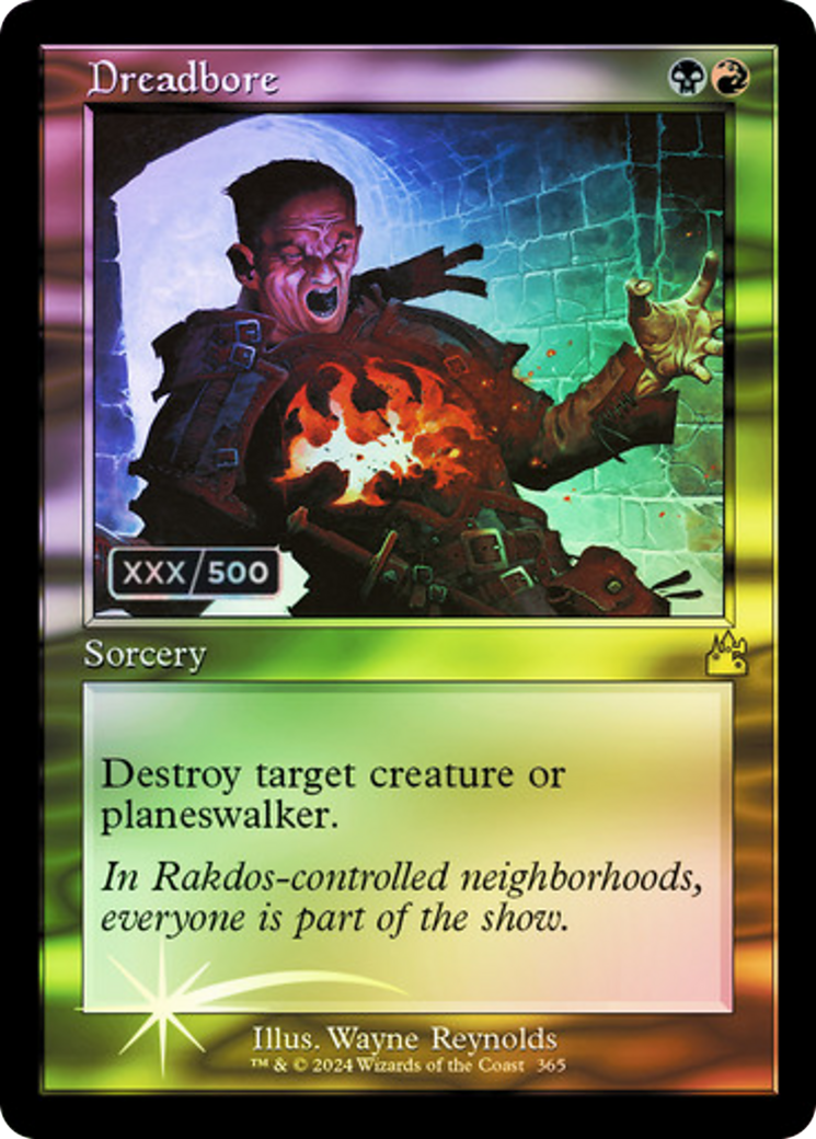Image of Dreadbore (Retro) (Serialized) [Ravnica Remastered]