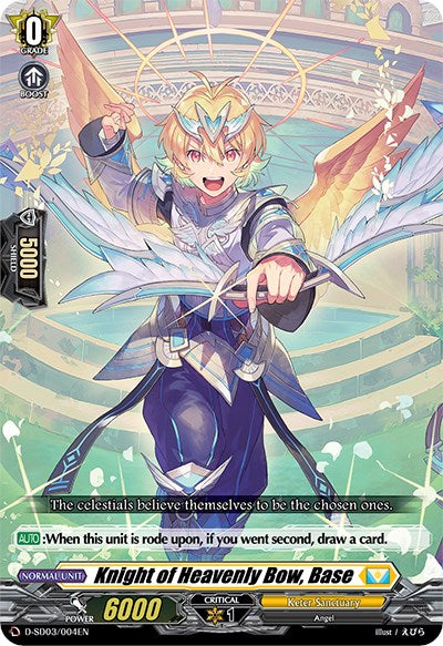 Image of Knight of Heavenly Bow, Base (D-SD03/004EN) [Tohya Ebata: Apex Ruler]