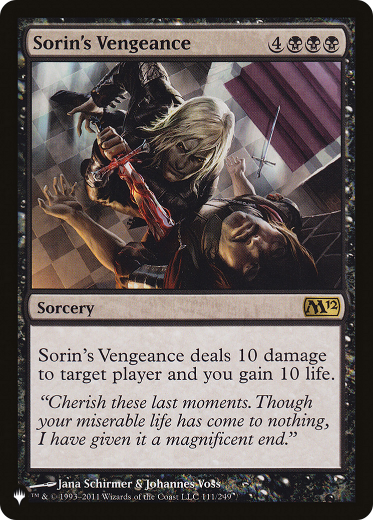 Image of Sorin's Vengeance [The List]